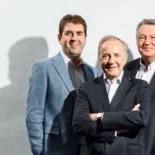 Pieter Morisse, Philippe De Veyt en Rik Lecot (vlnr)